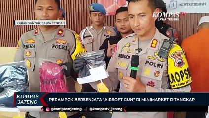 Perampok bersenjata Airsoft Gun di minimarket ditangkap Polisi