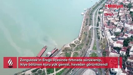 13 personel yardım çağrılarının ardından kurtarılmıştı! İkiye bölünen geminin son hali