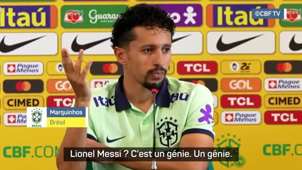 Brésil - Marquinhos est prêt à défendre sur le "génie" Messi