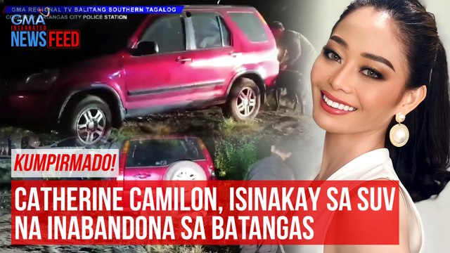 Kumpirmado! Catherine Camilon, isinakay sa SUV na inabandona sa Batangas | GMA Integrated Newsfeed