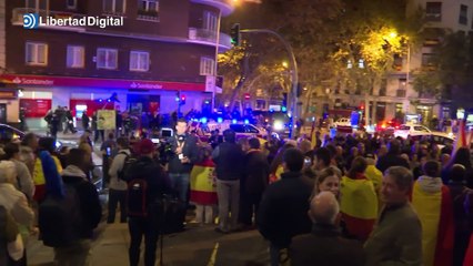 Decimoctava protesta contra Sánchez en la sede del PSOE en Ferraz