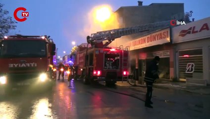 Bayburt’ta cam balkon üretimi yapılan işyerinde patlama
