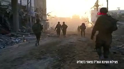 İsrail, Cibaliye bölgesindeki kara operasyonunun görüntülerini paylaştı