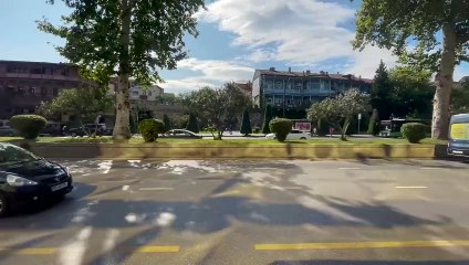 Tbilisi Bus No.310  Full Route: Nikoloz Baratashvili Street → University High Building [Window View]