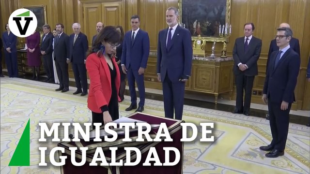Por supuesto : la coletilla final de la ministra de Igualdad, Ana Redondo, al prometer su cargo