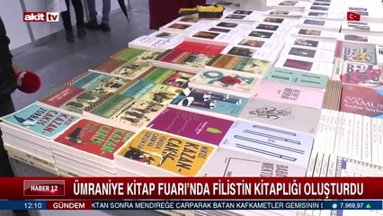 Ümraniye Kitap Fuarı'nda Filistin kitaplığı oluşturdu