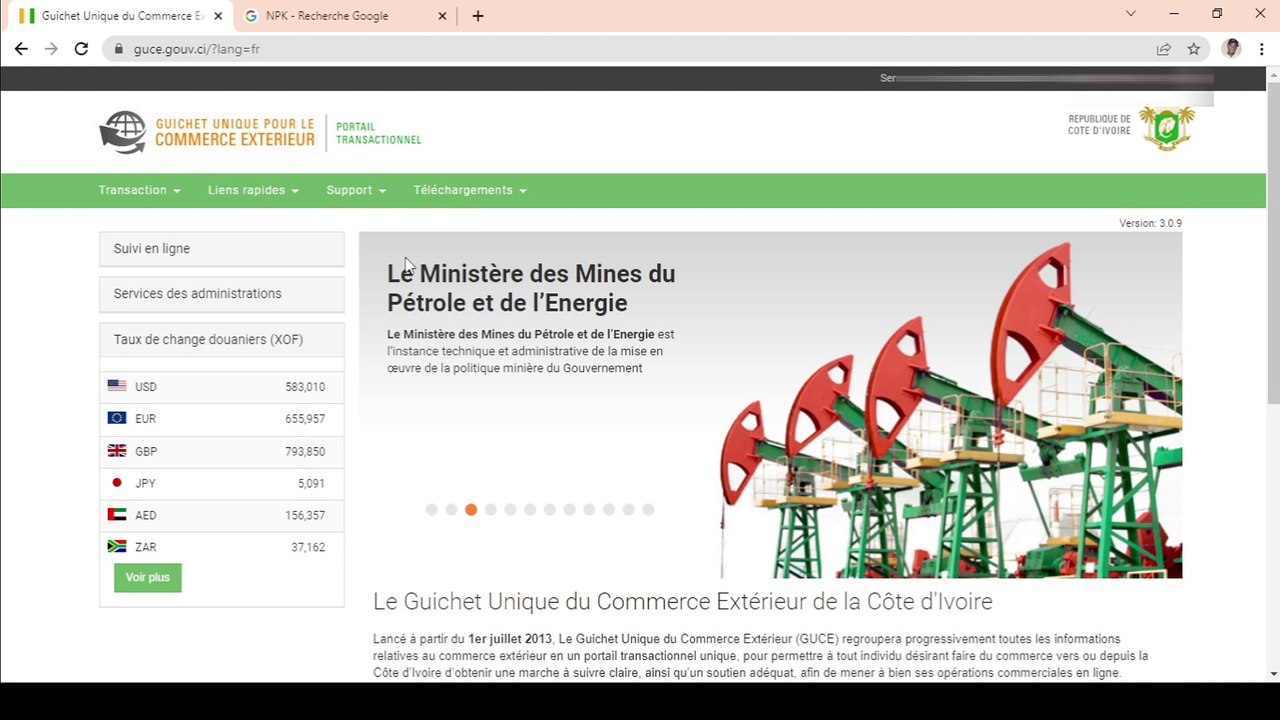 GUCE : Demande ''Fond Départemental d'Insertion (FDI)'' sur guce.gouv.ci 1