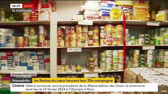 L’association Les Restos du Coeur lance sa 39e campagne de distribution alimentaire aujourd'hui - Elle est obligée de réduire le nombre de ses bénéficiaires en raison de difficultés financières - VIDEO
