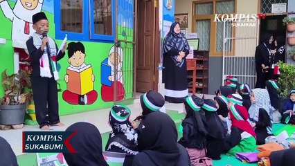 Ratusan Siswa SD Gelar Aksi Peduli Palestina