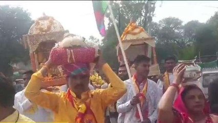 राजगढ़: श्रीमद् भागवत कथा का हुआ शुभारंभ,निकाली गई कलश यात्रा