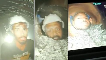 Hindistan’da tünelde mahsur kalan işçiler 10’uncu günde görüntülendi