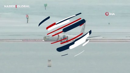 Hawaii'de pistten çıkan savaş uçağı koya düştü! Yaralılar var