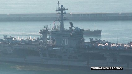 US aircraft carrier arrives in South Korea port as North Korea eyes satellite launch