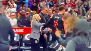 Zach LaVine goes viral for pushing aside Bulls PR person.