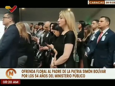 Con ofrenda floral a El Libertador Simón Bolívar Ministerio Público celebra 54 aniversario