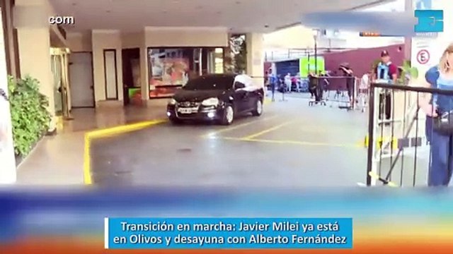 Transición en marcha: Javier Milei ya está en Olivos y desayuna con Alberto Fernández