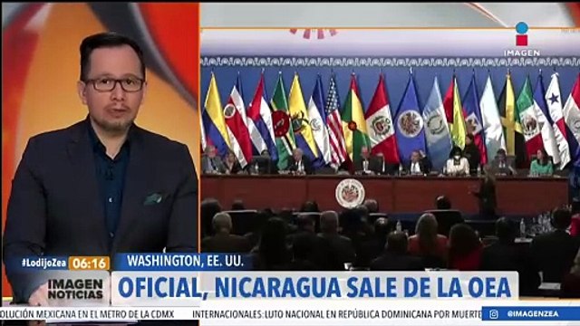 Nicaragua abandona la Organización de Estados Americanos