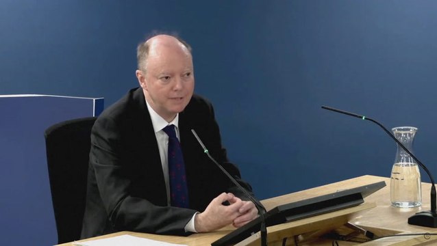 Covid inquiry: Chris Whitty admits Britain’s first lockdown was ‘a bit too late’