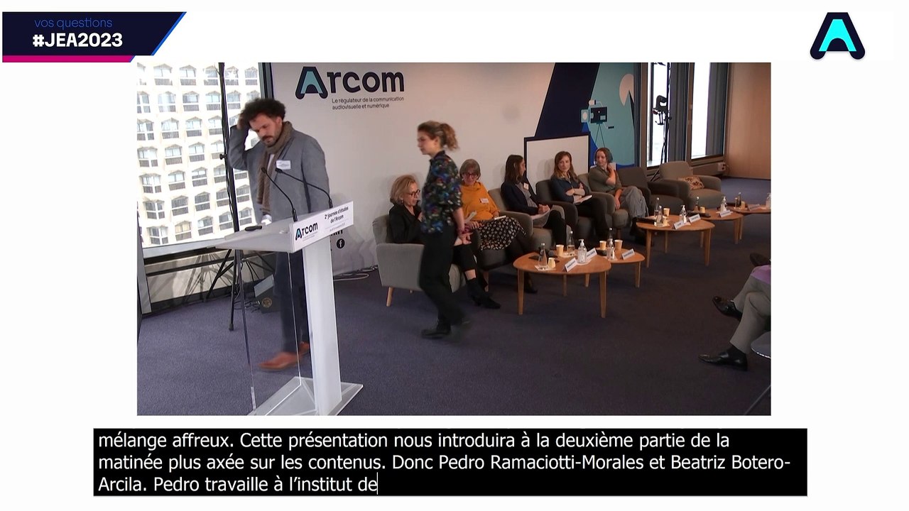 Journée d'études 2023 de l'Arcom : Pedro Ramaciotti Morales
