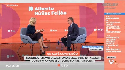 Intervención de Feijóo en Espejo Público