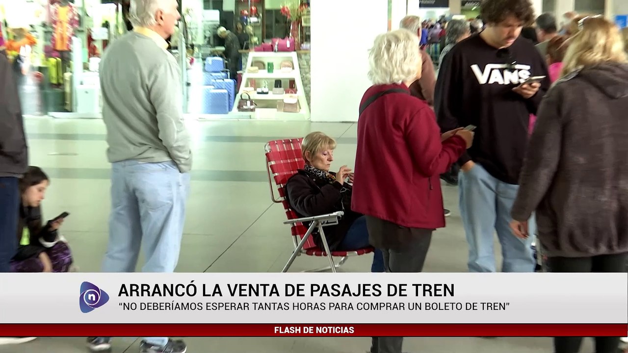 ARRANCÓ LA VENTA DE PASAJES DE TREN