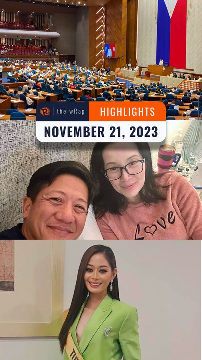 Rappler's highlights: ICC drug war probe, Kris Aquino, Catherine Camilon | The wRap | November 21, 2023