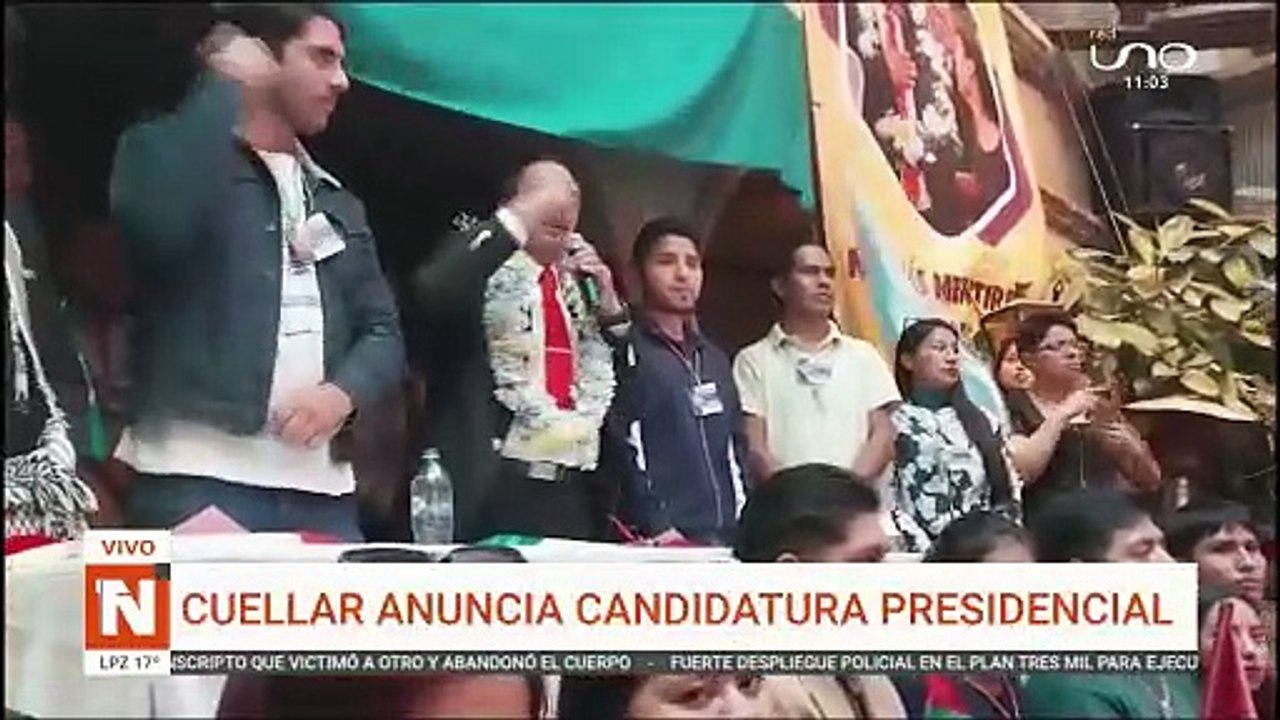Vicente Cuellar anuncia su candidatura
