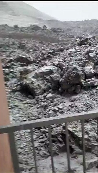 Nieve en el Teide el 21 de noviembre