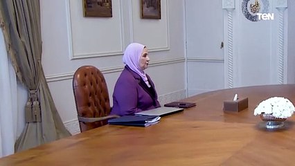 لمناقشة المساعدات إلى غزة.. الرئيس السيسي يجتمع مع وزيرة التضامن الاجتماعي