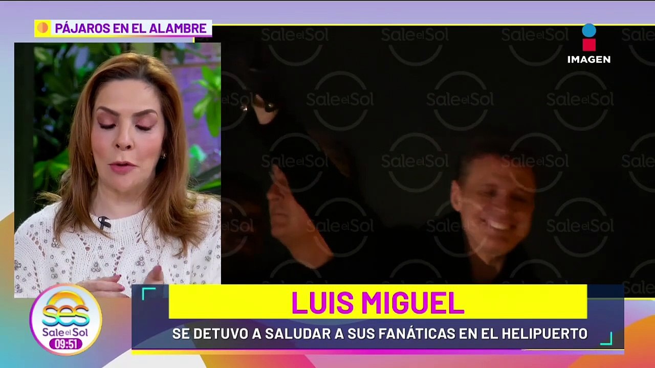 Imágenes EXCLUSIVAS de Luis Miguel SALUDANDO a sus fans en el helipuerto de la Arena CDMX