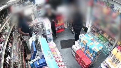 A group stealing a bottle of Barcadi from a local shop in Gravesend