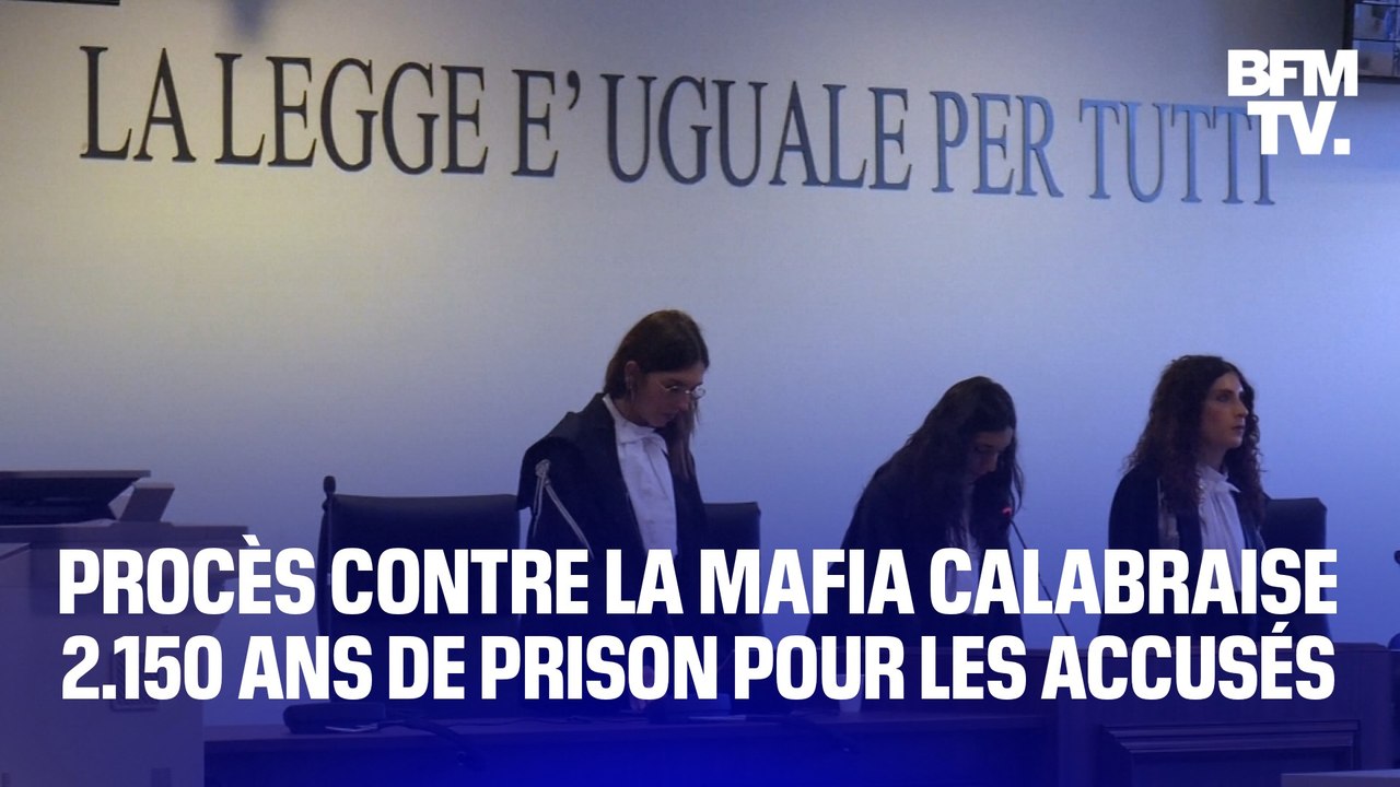 Italie: plus de 200 personnes condamnées dans l'immense procès de la 'Ndrangheta calabraise