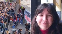 Italian students lead ‘one minute of noise’ for 22-year-old woman found murdered