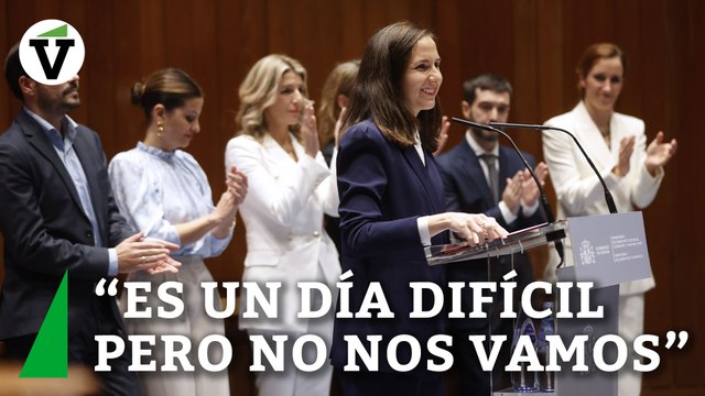 Belarra: Han conseguido echar a Podemos del Gobierno, pero no nos vamos