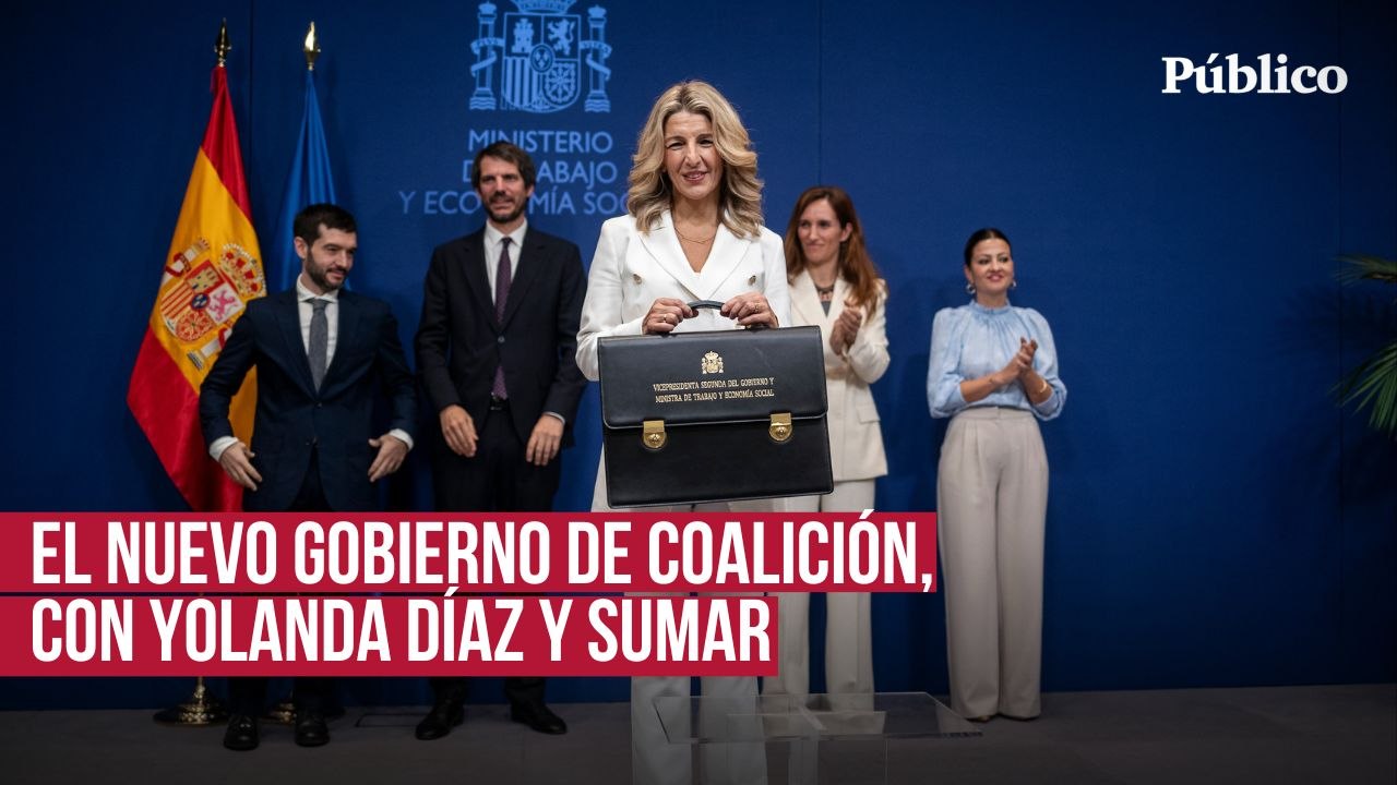 Yolanda Díaz escenifica el poder de Sumar en el Gobierno: "Es un honor defender a los trabajadores"