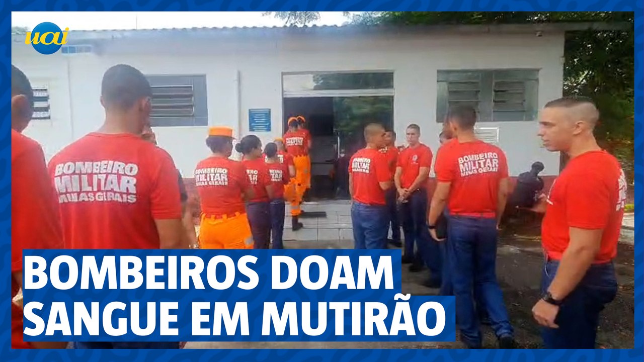 Bombeiros fazem doação de sangue em mutirão
