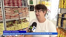 Torneira com água potável para ajudar pessoas em situação de rua no verão