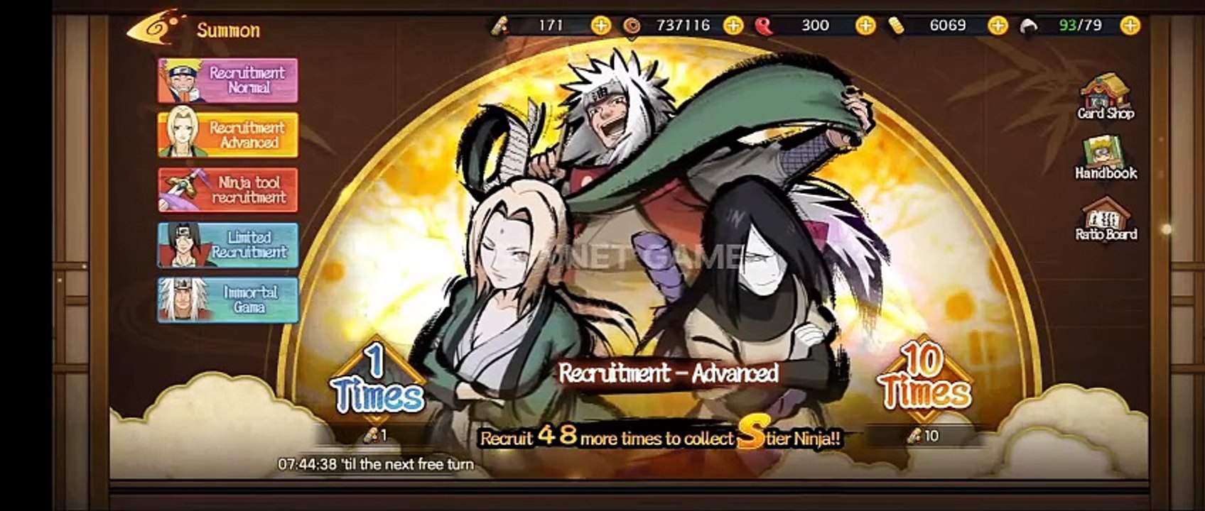 Tales of Gallant (Naruto Uzumaki) Naruto Shippuden Gameplay Recruiting Summon Opening Scrolls Ninja