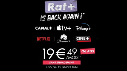 Canal+ fait sensation pour le Black Friday avec son incroyable offre Rat+ !