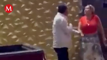 Captan al exdiputado Osiel Castro de la Rosa manteniendo una discusión con su esposa por infidelidad