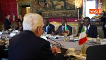 Mattarella riceve il presidente dello Zambia: 