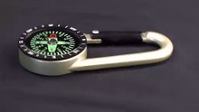 Carabiner With Dial Compass
