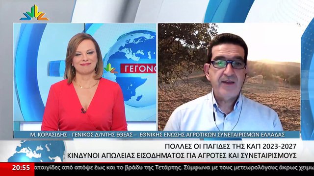 Ο Γενικός Διευθυντής της Εθνικής Ένωσης Αγροτικών Συνεταιρισμών Ελλάδας, Μόσχος Κορασίδης στο STAR