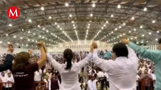 Claudia Sheinbaum sigue gira en Veracruz, promete aumentar apoyo a adultos mayores