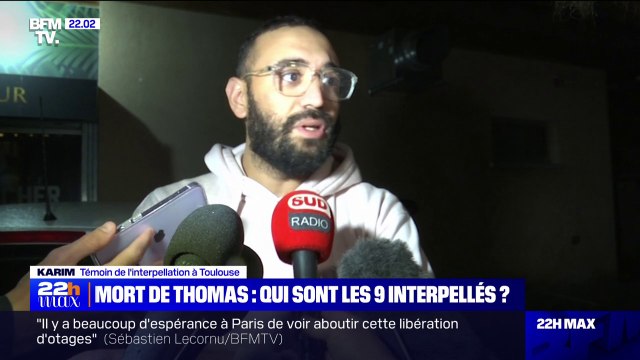 C'était une grosse opération : Un témoin de l'interpellation à Toulouse de l'auteur présumé du meurtre du jeune Thomas et de six autres suspects dans le drame de Crépol, réagit sur BFMTV
