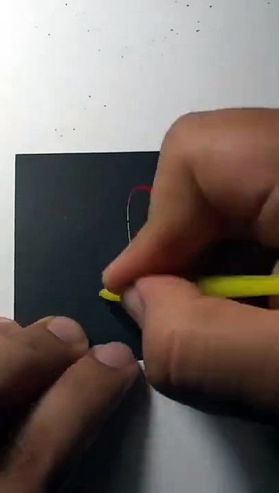 MixArts _ Lettering - H sobre cartulina mágica