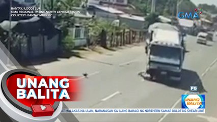 Salpukan ng motorsiklo at truck, na-huli cam | UB