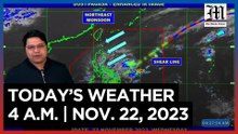 Today's Weather, 4 A.M. | Nov. 22, 2023