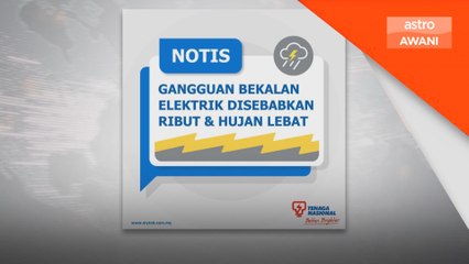 TNB tutup bekalan elektrik di sekitar Gong Badak