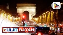 Isang sikat na avenue sa Paris, France, pinailaw